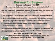 Dore Male Voices Choir - Bursary for Singers