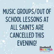 Music Groups Canceled this evening!